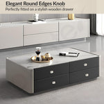 Plantex Knobs for Drawers/Drawer Knobs/Rectangle Knob for Cabinets/Pull-Push Knob for Kitchen/Bedroom/Drawer - Pack of 4 (Satin Steel & Chrome)