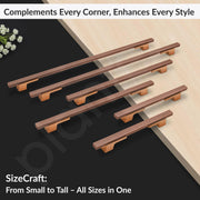 Plantex Cabinet Handle/Kitchen Cabinet Door Handle/Wardrobe/450 mm Cupboard Handle/Door Pull-Push Handle for Home/Office - Pack of 2 (Rose Gold)