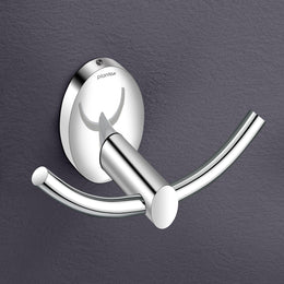 Plantex 304 Grade Stainless Steel Bathroom Hooks for Hanging Towels and Clothes in Washroom/Bathroom Accessories - Oreva (Chrome)