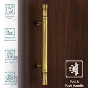 Plantex Heavy Duty Main Door Handle/14 Inch Door Handle for Main Door/Pull-Push Handle for Glass/Wooden Door- Pack of 1 (Brass Antique) - 3 Years Warranty