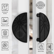 Plantex Door Handle/8 Inch Main Door Handle/Door Handle for Home/Pull-Push Door Handle/Door Accessories - Pack of 1 (Black)