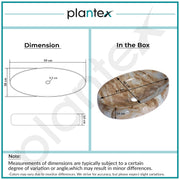 Plantex Ceramic Basin for Bathroom/Table Top Ceramic Basin/Washbasin for Bathroom - (CRETA-NS-238-Marble Finish, 23 x 15 x 5.5 Inch)