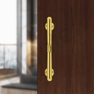 Plantex Main Door Handle/8 Inch Handle for Main Door/Pull-Push Handle for Door - Pack of 2 (S-142, Gold)