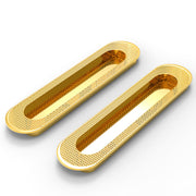 Plantex Sliding Door Handle/Concealed Handle for Sliding Door/160mm Concealed Handle for Wardrobe/Kitchen Cabinet - Pack of 2 (PVD Gold)