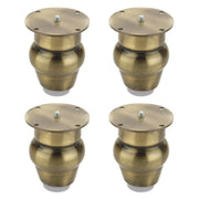 Plantex Heavy Duty Stainless Steel 3 inch Sofa Leg/Bed Furniture Leg Pair for Home/Furniture Sofa Legs for Table/Sofa Support Legs/Sofa Furniture Leg (Brass Antique) Set of 4 Pcs