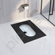 Plantex Indian Toilet Pan/Orrisa Pan for Bathroom/Household Squatting Pan/Sintered Stone Base Ceramic Sanitaryware Toilet - (WC-02)