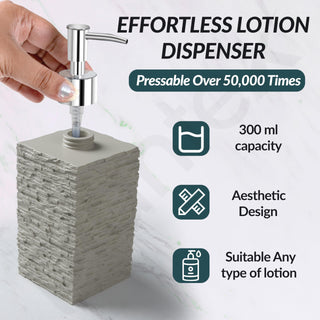 Plantex Polyresin Bathroom Accessories Set Soap Dispenser/Toothbrush Holder/Bathroom Tray/Tumbler Holder/Soap Dish - 5 Piece(923)