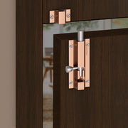 Plantex Stainless Steel 4 inch Tower Bolt/Tower Bolt for Home,Offices Doors and Windows/Tower Bolt for Main Door/Door Latch/Kundi/Chitakini/Door Latch for Windows (Rose Gold, Pack of 4)