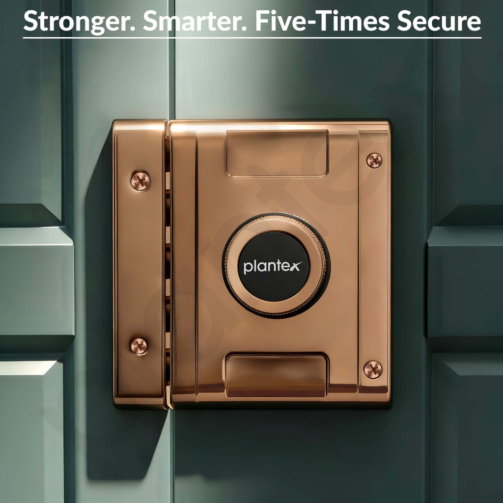 Plantex Stainless Steel Deadbolt Lock/Pentabolt Main Door Lock/5-Point ...