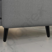 Plantex 4 Inch Sofa Legs for Bed Furniture/Sofa Legs for Table/Sofa Support Legs with Rubber Grip (Black, 8 Pcs)