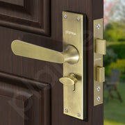 Plantex Stainless Steel Door Lock Handle Set/6-Lever Lock Mechanism with 3 Years of Warranty/Mortise Lock with 3 Keys, Brass Lock Body & Cylinder - (Brass Antique)