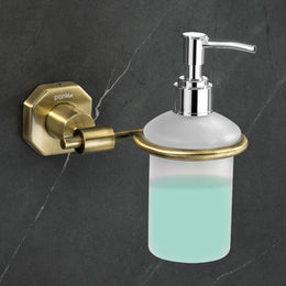 Plantex 304 Grade Stainless Steel Soap Dispenser for Bathroom/Liquid Dispenser for Kitchen/Shampoo Dispenser/Bathroom Accessories - Nipron (Brass Antique)