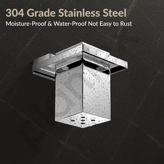 Plantex Tumbler Holder for Bathroom/304 Grade Stainless Steel Tooth Brush Holder/Toothpaste/Razor Holder/Bathroom Accessories - Pack of 1 (Tesla - 2702, Chrome)