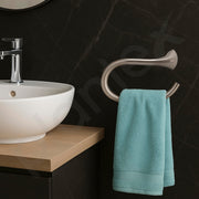 Plantex Smero Pure Brass Towel Hanger for Wash Basin/Hand Towel Hanger/Bathroom Accessories - Effect(Satin Matt)
