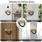 Plantex Door Chain with Baby Latch/Door Chain Lock for Main Door/Latch Lock for Door/Heavy Duty Door Safety Guard Lock for Home, Hotel & Office Security â€“ Pack of 1 (DTK-294-Brass Antique)