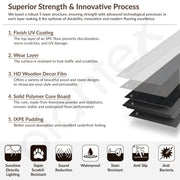 Plantex SPC Tiles (Sample Plank) for Floor/Click N Lock Wooden Flooring/Interlocking Sound Insulated Floor Tiles for Livingroom/Office - DIY Installation (Obsidian-Noir)