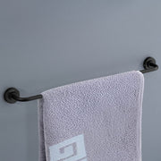 Plantex 304 Grade Stainless Steel Bathroom Accessories Set of 3 - Towel Hanger/Napking Holder/Dual Soap Holder for Bathroom - Daizy (Black)
