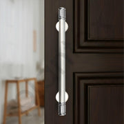 Plantex Main Door Handle/Pull & Push Handles for All Doors of House, Office, Hotels/300mm Wooden & Glass Door Handle - Pack of 1 (Satin Steel & Chrome)