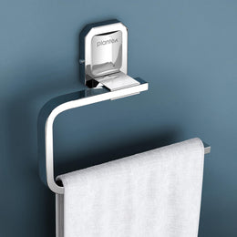 Plantex 304 Grade Stainless Steel Wash Basin Towel Holder/Hand Napkin Hanger/Towel Ring for Kitchen/Bathroom Accessories - Cute (Chrome)