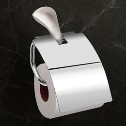 Plantex Pure Brass Toilet Paper Holder/Tissue Paper Stand for Washroom/Bathroom - Effect (Smero, Satin Matt)