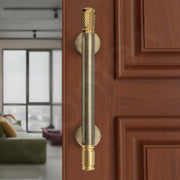 Plantex Main Door Handle/Pull & Push Handles for All Doors of House, Office, Hotels/300mm Wooden & Glass Door Handle - Pack of 1 (Brass Antique & Gold)