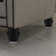 Plantex 3 Inch Sofa Legs for Bed Furniture/Sofa Legs for Table/Sofa Support Legs with Rubber Grip (Black, 6 Pcs)