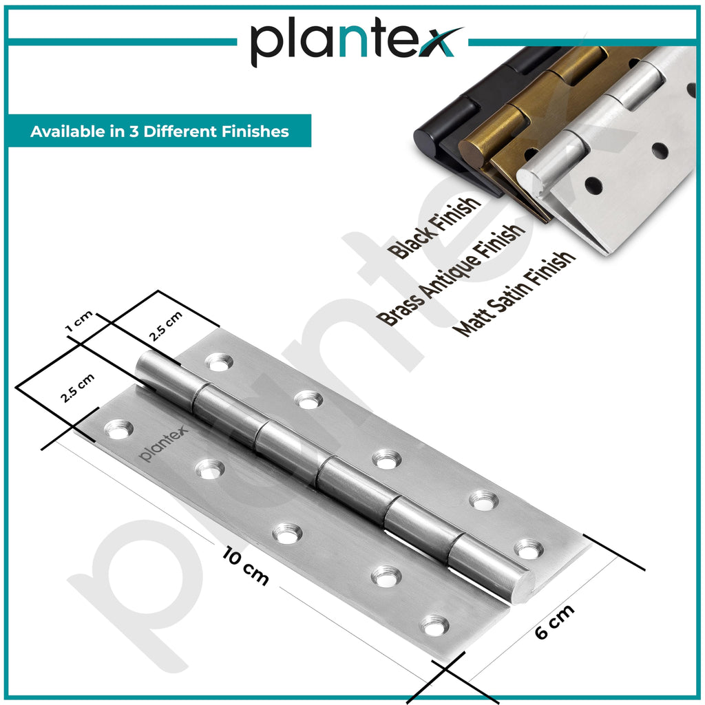 Plantex Door Hinges 6 Inch x 12 Gauge/2.5 mm Thickness/Hinges for Main ...