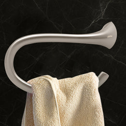 Plantex Smero Pure Brass Towel Hanger for Wash Basin/Hand Towel Hanger/Bathroom Accessories - Effect(Satin Matt)