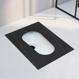Plantex Indian Toilet Pan/Orrisa Pan for Bathroom/Household Squatting Pan/Sintered Stone Base Ceramic Sanitaryware Toilet - (WC-02)