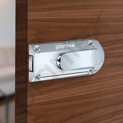 Plantex Door Stopper/Door Latch for Main Door/Baby Latch for Bathroom/Door Lock for Home and Office Doors - Pack of 3 (Chrome)