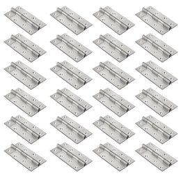 Plantex Heavy Duty Stainless Steel Door Butt Hinges 5 inch x 12 Gauge/2.5 mm Thickness Home/Office/Hotel/Door Hinges for Main Door/Bedroom/Kitchen/Bathroom/Kabja - Pack of 24 (Satin Matt)