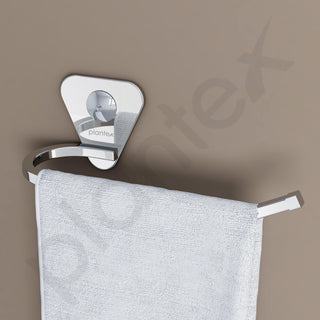 Plantex Pyramid Stainless Steel Hand Towel Holder/Napkin Hanger/Towel Hanger for Wash Basin/Bathroom Accessories (Chrome) - Pack of 1