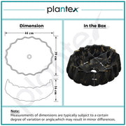 Plantex Ceramic Basin for Bathroom/Table Top Wash Basin/Washbasin for Living Room, Restaurant (Marble Finish, 17 x 15 x 6 Inch)