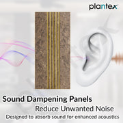Plantex Louvers Panel for Wall/8 Feet Wall Panels/3D Charcoal Panel for Interior Walls DÃ©cor - Pack of 3 Covers - 24 Sq. Ft, Size-1 Feet x 8 Feet (WD-2203)