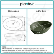Plantex Designer Ceramic Basin/Table Top Wash Basin for Bathroom/Countertop Vessel Sink Basin for Home/Office/Restaurant (Green, 22 x 14 x 7 Inch )