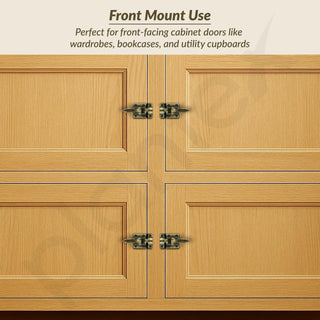 Plantex Cabinet Latch – Heavy-Duty Hatch Case Bolt for Storage Units, Toolboxes, Kitchen Cabinets & Cupboards - Pack of 6 (Brass Antique)