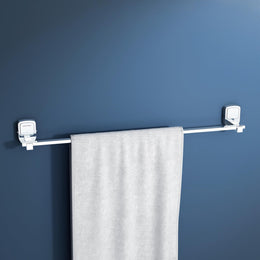 Plantex Towel Rod for Bathroom/304 Grade Stainless Steel Towel Bar/Towel Hanger/Towel Stand/Bathroom Accessories - Pack of 1 (Hexa, Chrome)