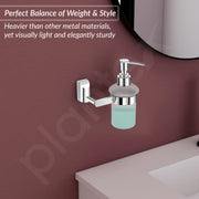 Plantex Smero Pure Brass Made Hand Wash Holder for Wash Basin/Liquid Soap Dispenser/Shampoo Dispenser - Superb (Chrome)