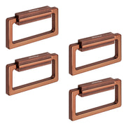 Plantex Rajwadi Drawer Kadi/Drawer Handle/Kadi for Drawers/Pull-Push Kadi for Home/Office Cabinet - Pack of 4 (Rose Gold)