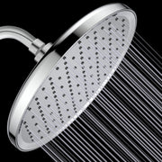 Plantex Abs Shower Head For Bathroom/10 Inch Round Single Mode Bathroom Shower Head/Water Saving Shower Head- (Chrome)