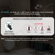 Plantex Aluminium Frame LED Mirror for Wall/Wall Mount Mirror for Bedroom/Dressing Room/Living Room/Entryway - (24 Inch-Black)