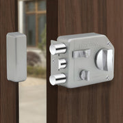Plantex Rim Lock for Main Door - Heavy Duty With 4 Keys - Suitable for Inside Opening Wooden Doors - Pack of 1 (Satin)