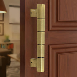 Plantex Mighty Aluminium 11 Inch Main Door Handle/Pull-Push Handle for Glass Door/3 Years Warranty By Plantex - Pack of 1 (Brass Antique)