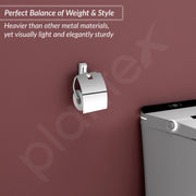 Plantex Smero Pure Brass Toilet Paper Holder/Tissue Paper Stand for Washroom/Bathroom - Superb (Chrome)