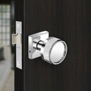 Plantex Heavy Duty Door Lock – Bathroom Door Lock/Mortise Keyless Knob Handle Set for Home/Bathroom/Store Room/Balcony/Office with Baby Latch (604 - Satin)
