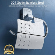 Plantex Toilet Paper Holder for Bathroom/304 Grade Stainless Steel Tissue Paper Roll Holder/Bathroom Accessories - Pack of 1 (Hexa, Chrome)