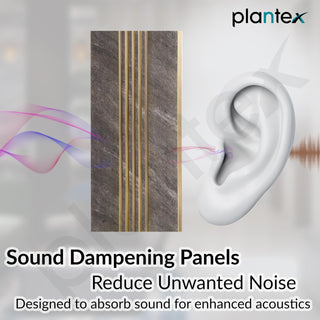 Plantex Louvers Panel for Wall/8 Feet Wall Panels/3D Charcoal Panel for Interior Walls Décor - Pack of 10 Covers - 80 Sq. Ft, Size-1 Feet x 8 Feet (YD-1204)
