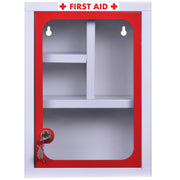 Plantex First Aid Box/Medicine Storage Box/Emergency First Aid Kit Box/Medical Box for Home, School & Office/Medicine Organizer with Multi Compartment - (Red & White) – Big Size Wall Mount – GI Steel