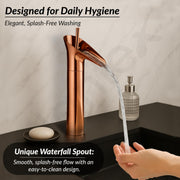 Plantex Pure Brass Basin Mixer Tap Hot & Cold/Single Lever Pillar Cock Water Tap for Wash Basin/Deck Mount- (PVD-Choco)