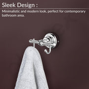 Plantex 304 Grade Stainless Steel Robe Hook/Cloth-Towel Hanger/Napkin Hanger/Bathroom Accessories Pack of 1, Skyllo (Chrome)
